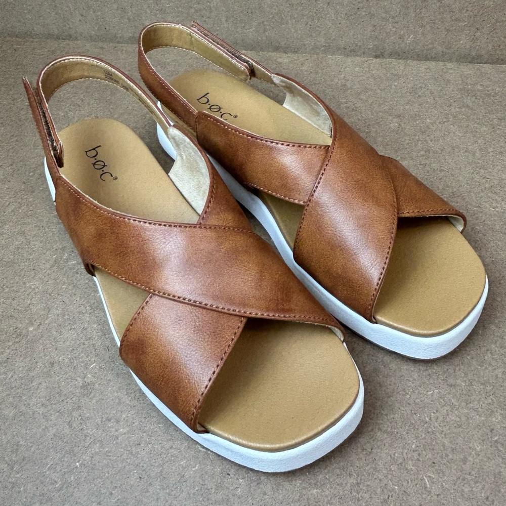 B.o.c. by Born Mattie Womens Adjustable Strap Footbed Sandals Size 10M